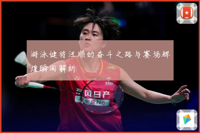 游泳健将汪顺的奋斗之路与赛场辉煌瞬间解析